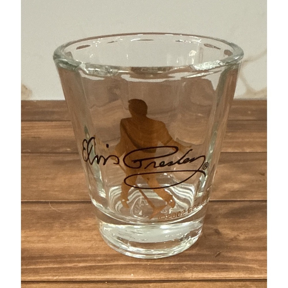 Souvenir Clear Shot Glass - Elvis‎ Presley